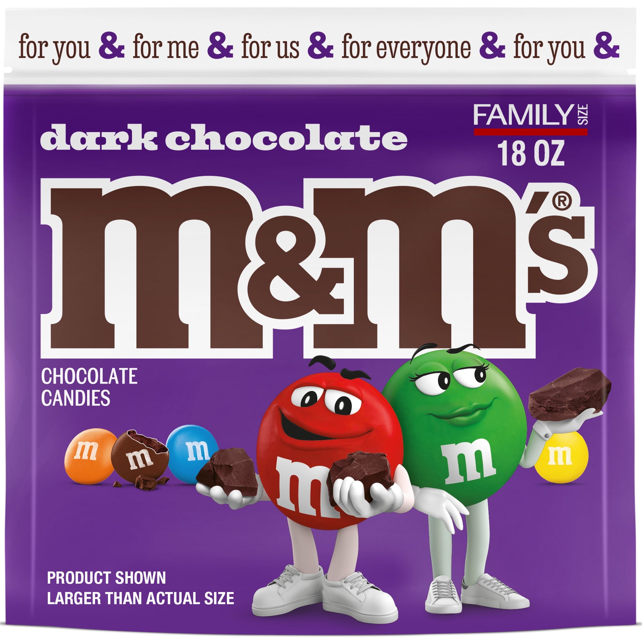 M&M'S 50% Cacao Dark Chocolate Candy - 18 Oz Bag