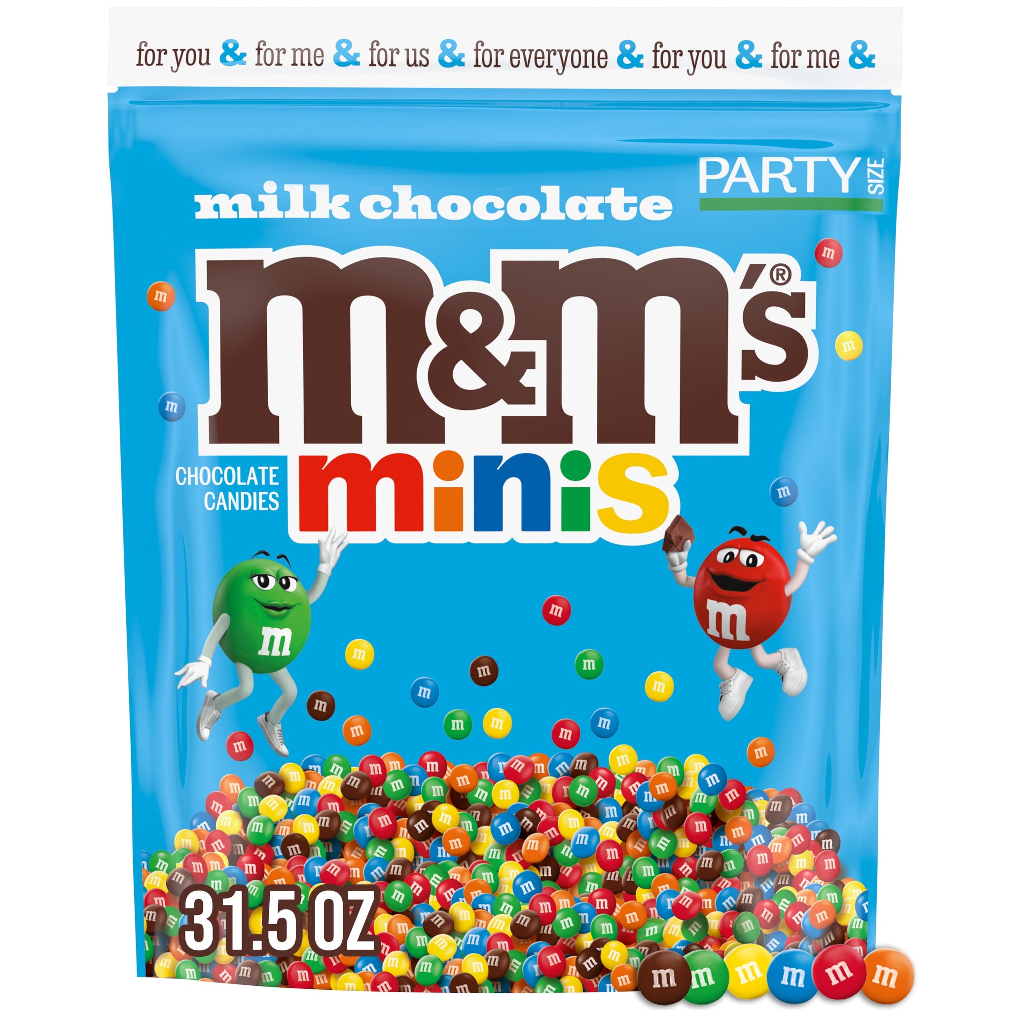 M&M'S MINIS Chocolate Movie Night Candy, Party Size, 31.5 Oz Bulk Bag