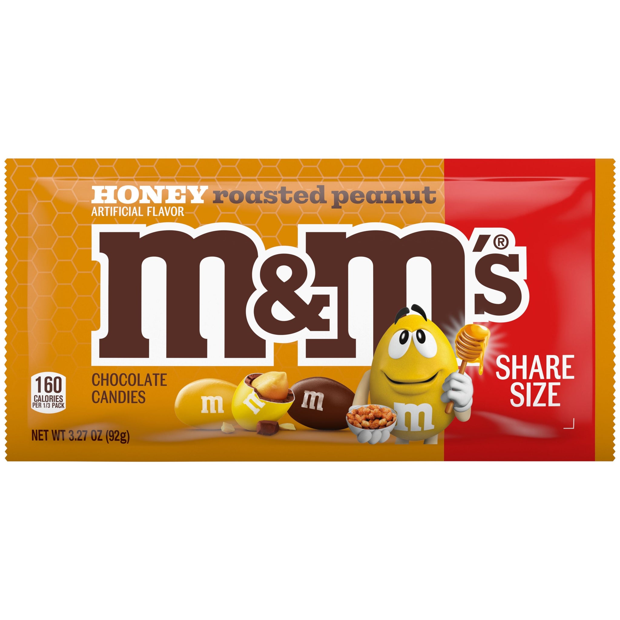 M&M'S Honey Roasted Peanut Chocolate Candy - 3.27 Oz Pack