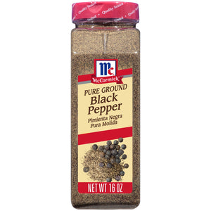Mccormick Non-Gmo Kosher Pure Ground Black Pepper, 16 Oz Bottle