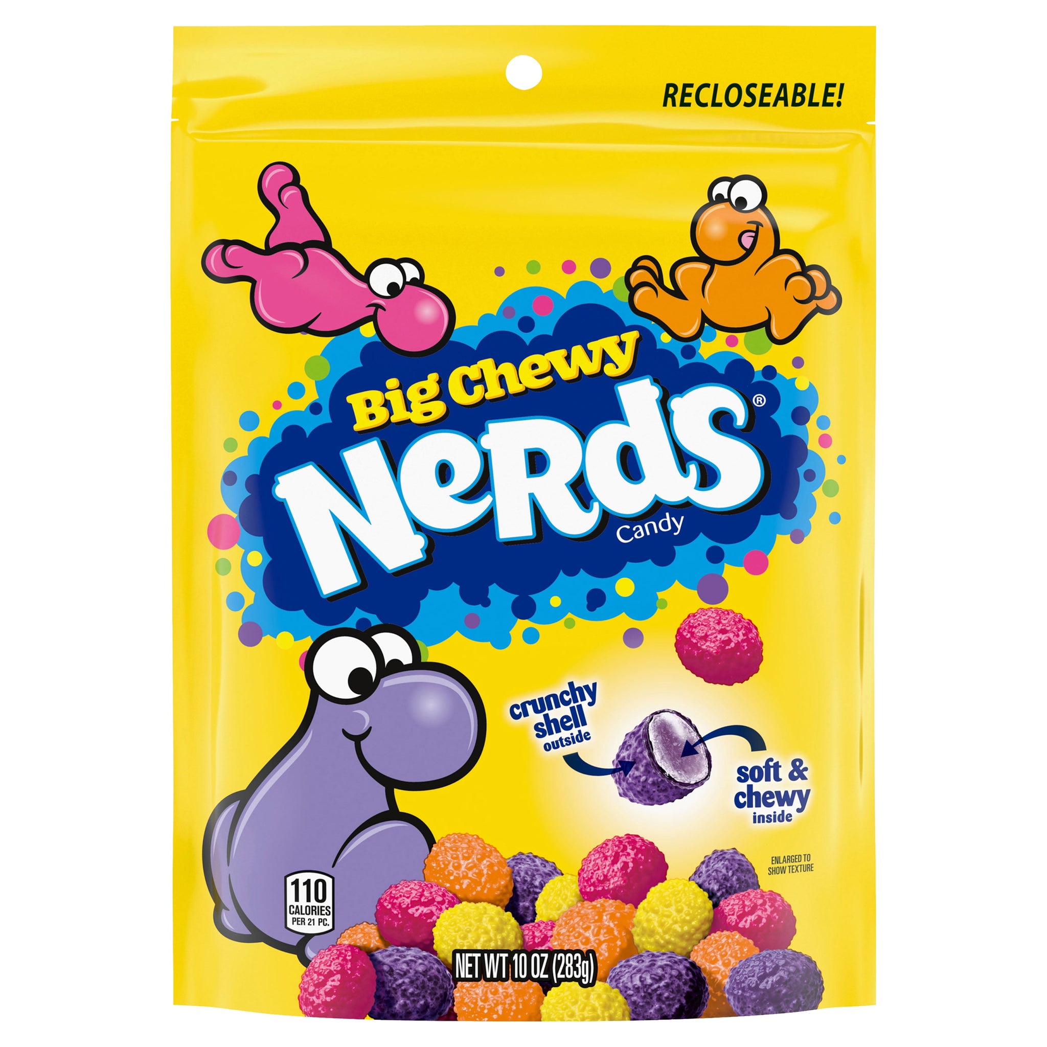 Nerds Big Chewy Mixed Fruit-Flavored Candy, 10 Oz, Bag