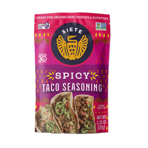 Siete Spicy Taco Seasoning Spice Mix, 1.31 Oz. Packet Siete Family Foods