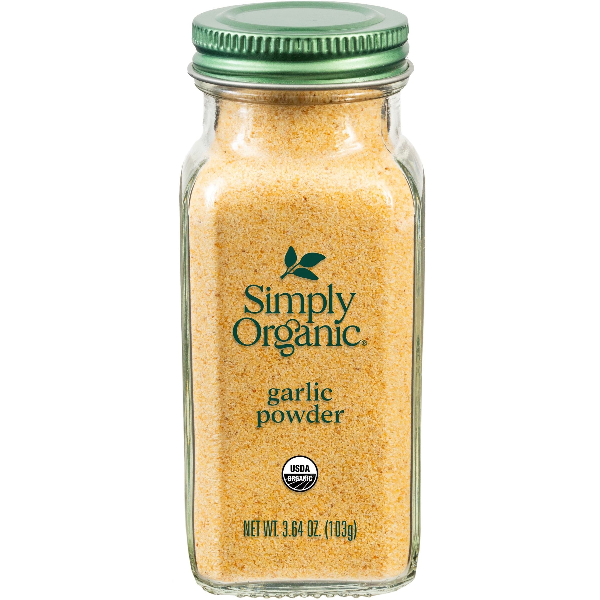 Simply Organic Garlic Powder, Shelf-Stable, 3.64 Oz Bottle