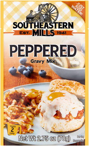 Southeastern Mills Peppered Gravy Mix, 2.75 Oz Pouch