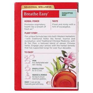 Traditional Medicinals Tea, Breathe Easy, Tea Bags, 16 Count
