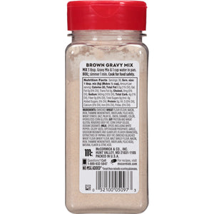 Mccormick No Artificial Flavors Brown Gravy Seasoning Mix, 7.620 Oz Bottle