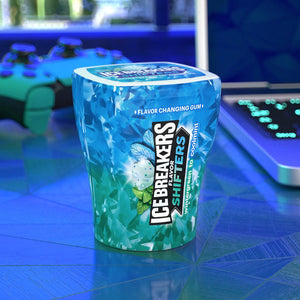 Ice Breakers Flavor Shifters Wintergreen to Coolmint Flavored Sugar Free Chewing Gum, Bottle 3.24 Oz, 40 Pieces