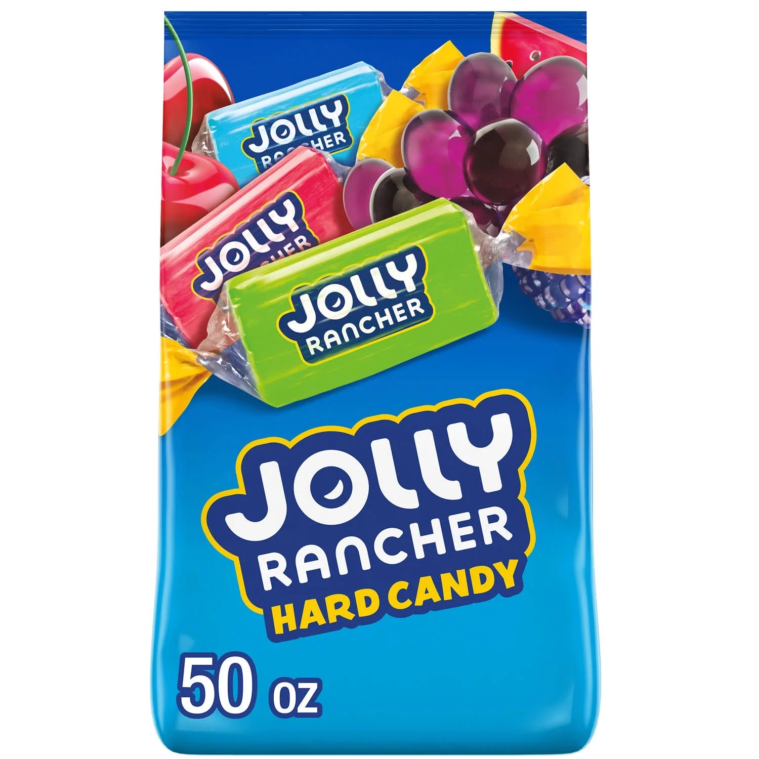 Jolly Rancher Original Fruit Flavored Hard Candy, Bulk Bag 50 Oz
