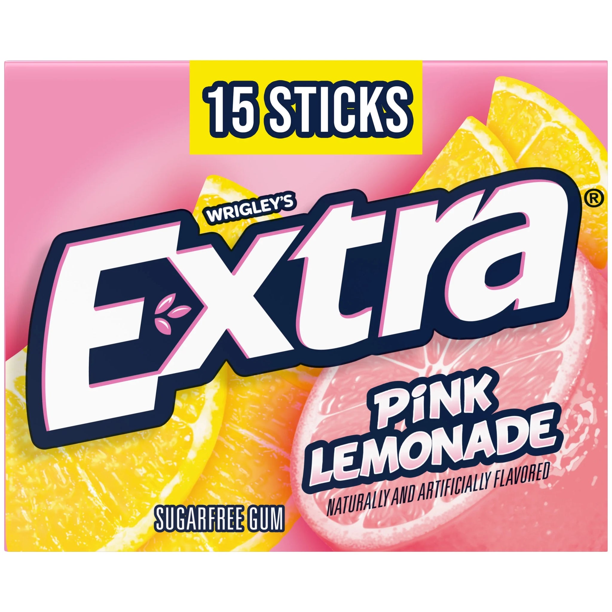 Extra Pink Lemonade Sugar Free Chewing Gum - 15 Sticks