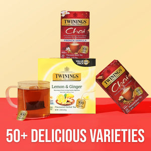 Twinings Chai French Vanilla Black Tea Bags, 20 Count Box