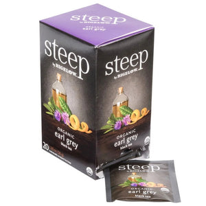 Steep Organic Black Tea, Earl Grey, Tea Bags, 20 Ct