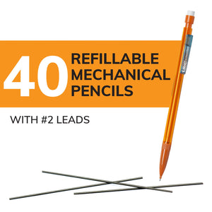 BIC Xtra-Smooth Mechanical Pencils with Erasers, 40-Count