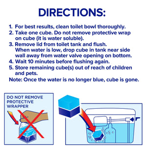 Soft Scrub In-Tank Toilet Cleaner Duo-Cubes, Sapphire Waters, 2 Count