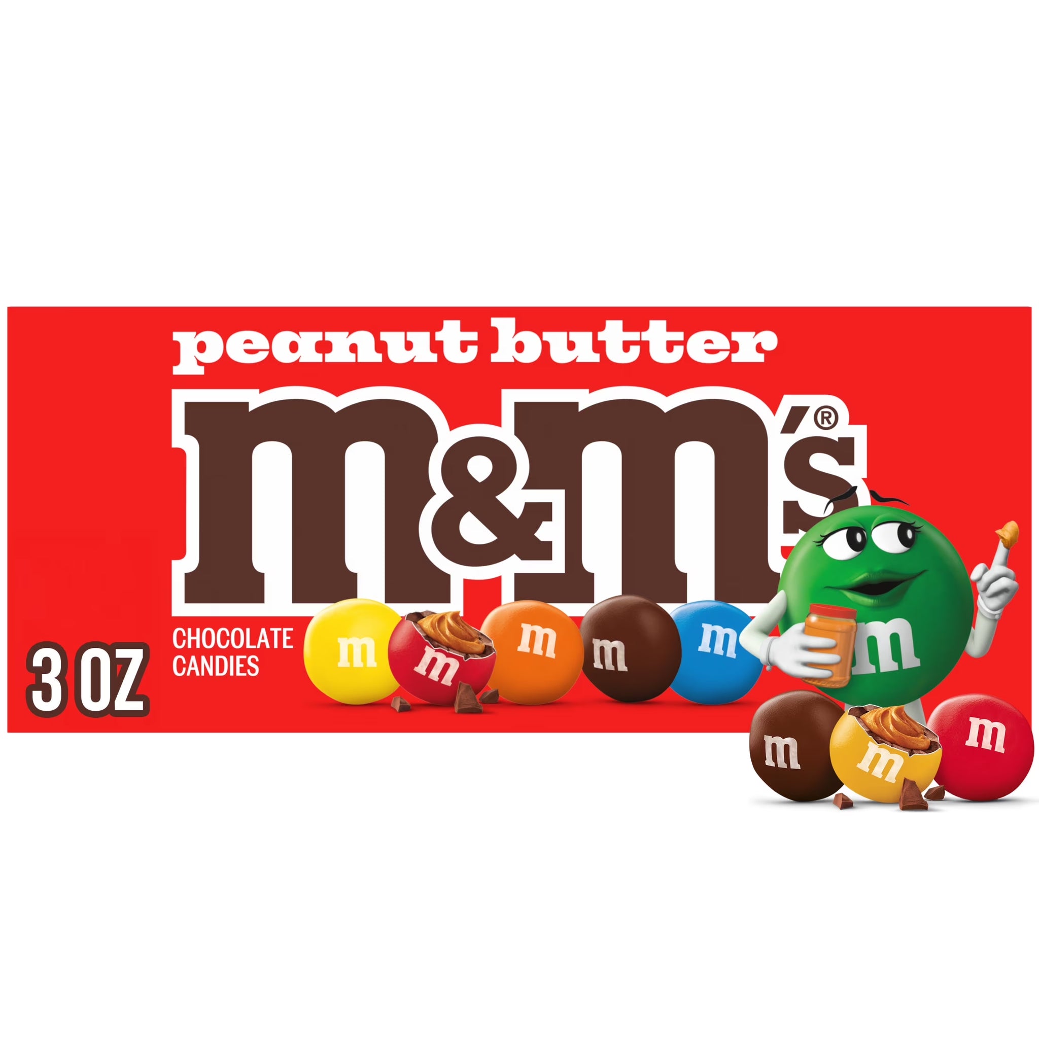 M&M'S Peanut Butter Milk Chocolate Candy Theater Box - 3 Oz Box