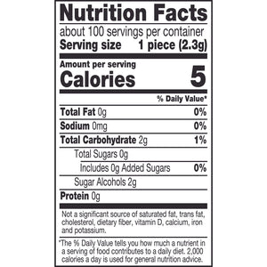 Ice Breakers Ice Cubes Peppermint Sugar Free Chewing Gum, Pouch 8.11 Oz, 100 Pieces