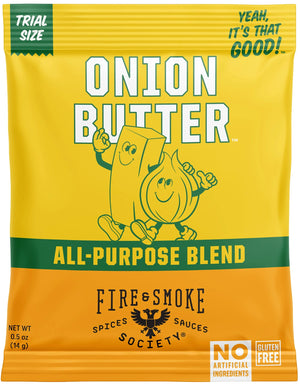 Fire & Smoke Society Onion Butter All Purpose Seasoning Mix, .5 Ounce Packet