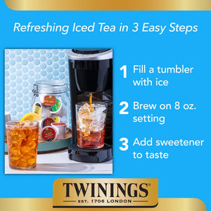 Twinings Pure Peppermint K-Cup® Pods for Keurig, Caffeine Free Herbal Tea, 24 Count