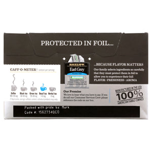 Bigelow Earl Grey, Decaffeinated, Black Tea Bags, 20 Count