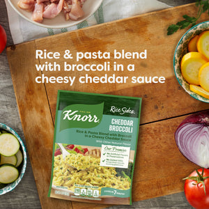 Knorr No Artificial Flavors Cheddar Broccoli Parboiled Instant Rice, 5.7 Oz Regular Pouch