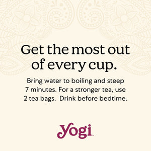 Yogi Tea Soothing Caramel Bedtime, Caffeine-Free Herbal Tea Bags, 16 Count
