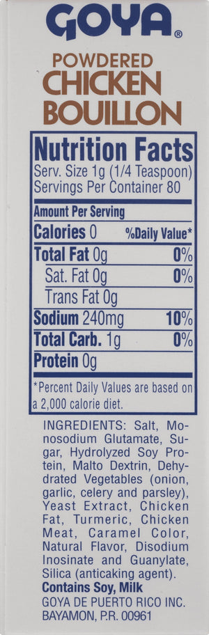 Goya Foods Chicken Bouillon Cubes, 2.82 Oz