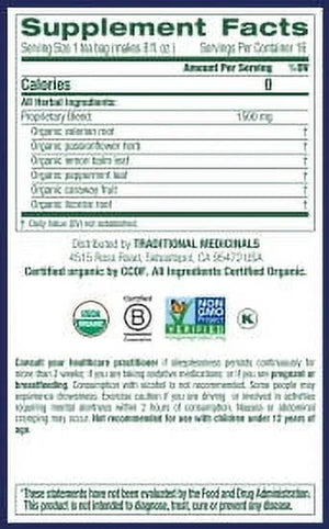Traditional Medicinals, Organic Nighty Night Extra, Tea Bags, 16 Ct