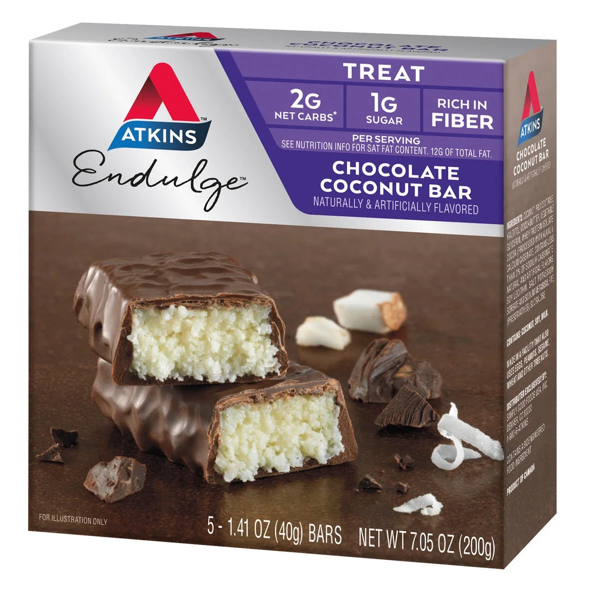 Atkins Endulge 5 Pk Chocolate Coconut Bars 5 Pk