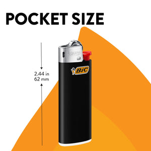 BIC Mini Lighter, Assorted Colors, Set of 8 Pocket Lighters, Safe and Reliable
