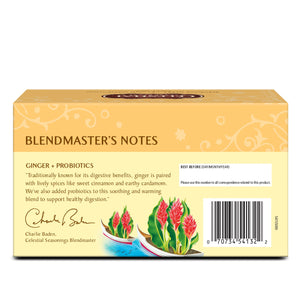 Celestial Seasonings Ginger Probiotics Caffeine-Free Herbal Tea Bags (16 Count)