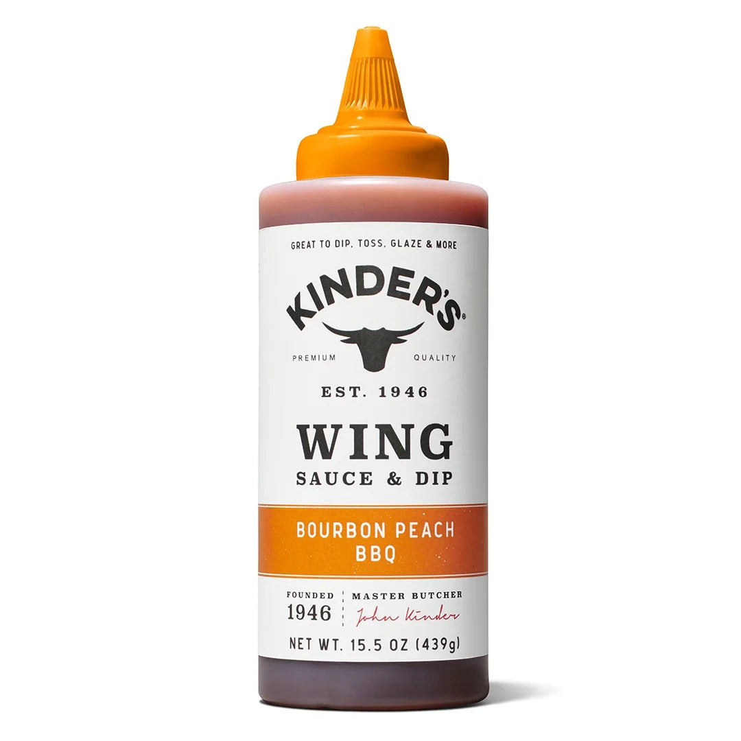 Kinder'S Bourbon Peach Wing Sauce 15.5Oz