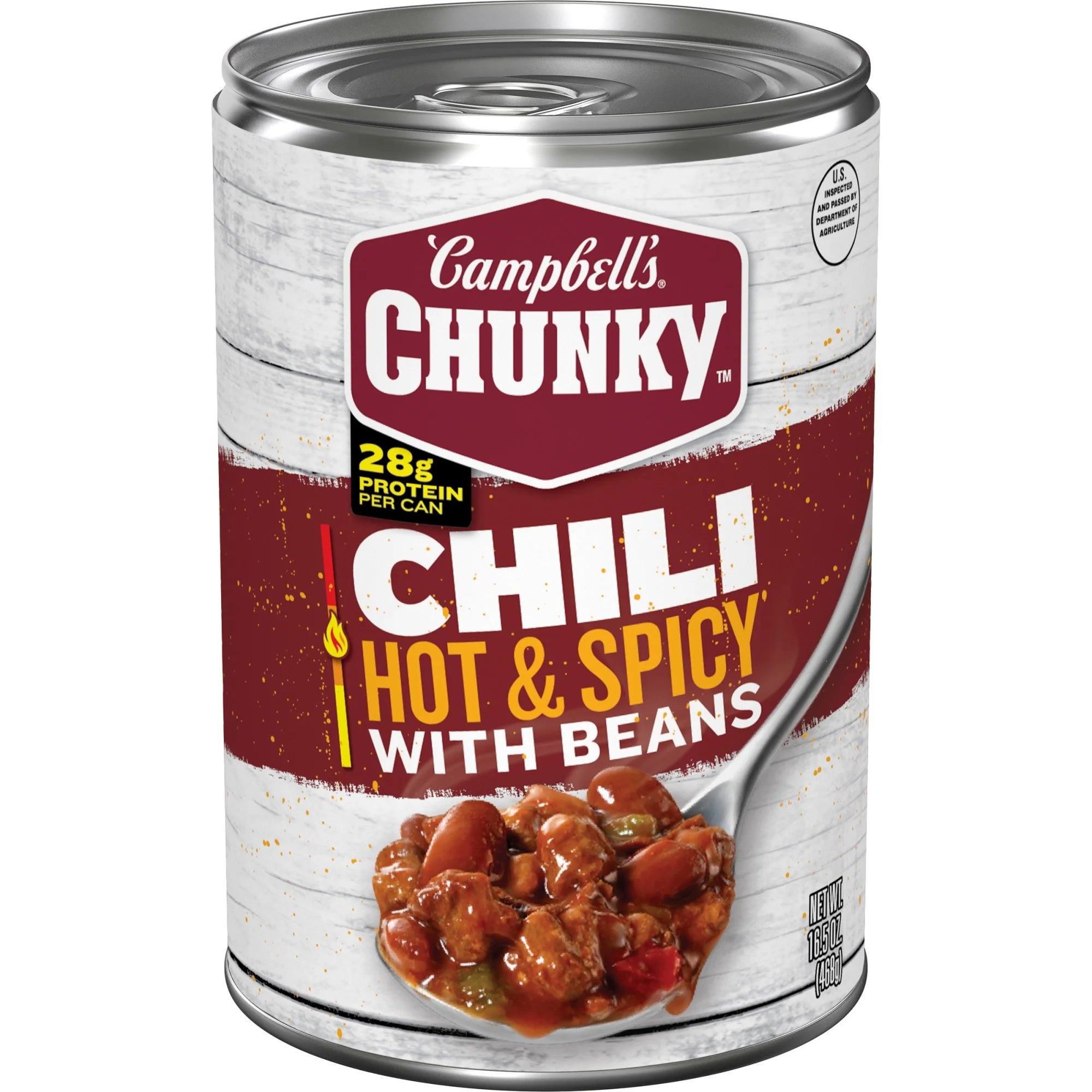 Campbell’S Chunky 16.5 Oz Hot and Spicy Chili with Beans, 16.5 Oz Can