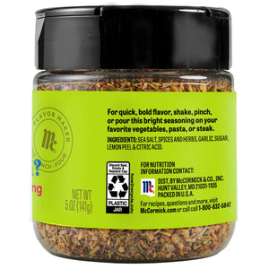 Mccormick Flavor Maker Veggie Topping Seasoning, 5 Oz Jar