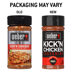 Weber Kick'N Chicken Seasoning, Gluten Free, 5 Oz