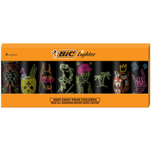BIC Special Edition Neon Series Lighters, 8-Count