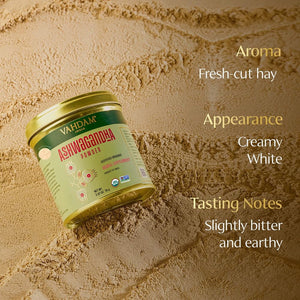 VAHDAM, Organic Ashwagandha Powder (2.47Oz) Gluten-Free, Raw Indian Ginseng, Direct from Source