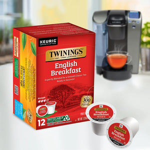 Twinings English Breakfast Keurig Tea Pods, 12 Ct, Caffeinated