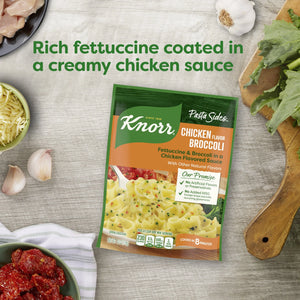 Knorr No Artificial Flavors Chicken Broccoli Fettuccine Pasta Sides, 8 Minute Cook Time, 4.2 Oz