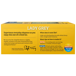 Twinings Lady Grey Citrus Black Tea Bags, 100 Count Box