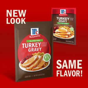Mccormick No Artificial Flavors Gluten Free Turkey Gravy Mix, 0.88 Oz Envelope