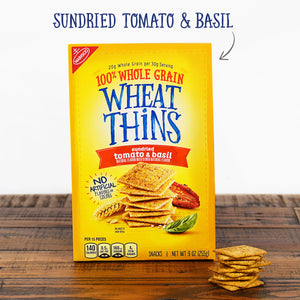 Wheat Thins Sundried Tomato & Basil Whole Grain Wheat Crackers, 9 Oz