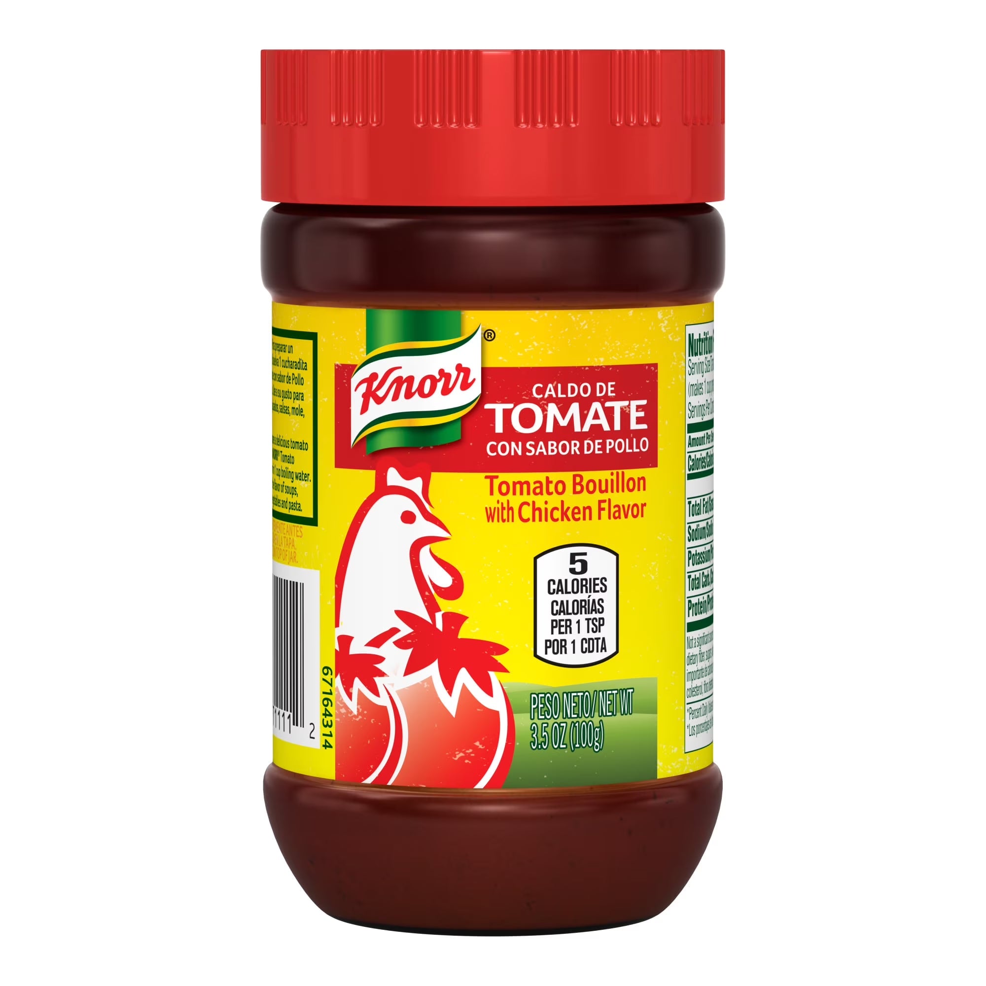 Knorr Shelf Stable Paste Tomato and Chicken Bouillon, 3.5 Oz Jar