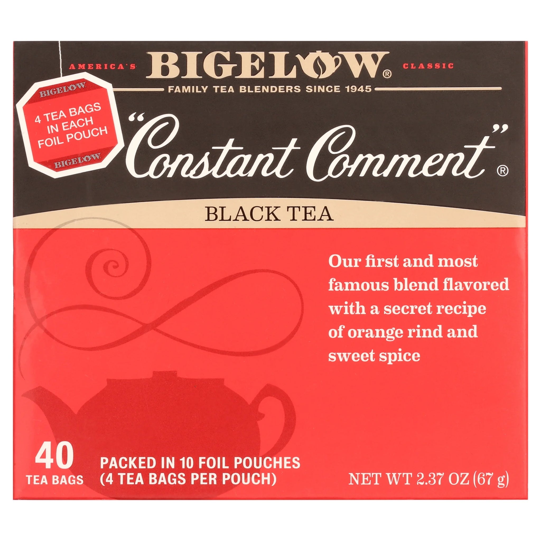 Bigelow Constant Comment, Black Tea Bags, 40 Count