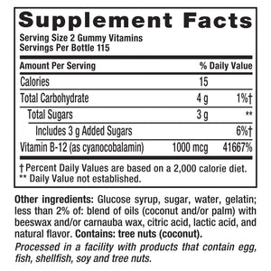 Vitafusion Extra Strength Vitamin B12 1,000 Mcg, 230 Gummies