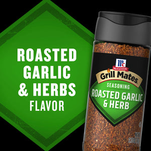Mccormick Grill Mates Gluten Free Roasted Garlic & Herb Seasoning, 2.75 Oz Bottle