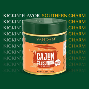 VAHDAM® Authentic Cajun Seasoning, 3.53 Oz Tin