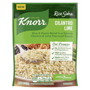 Knorr No Artificial Flavors Cilantro Lime Rice Sides, 5.5 Oz Regular Pouch