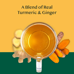 VAHDAM, Organic Turmeric Ginger Herbal Tea Bags (18 Count) Gluten-Free, Eco-Friendly Tea Bags