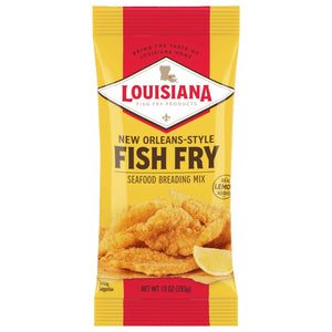 Louisiana Fish Fry Products N. O. Style Fish Fry Breading Mix W/Lemon 10 Oz Bag