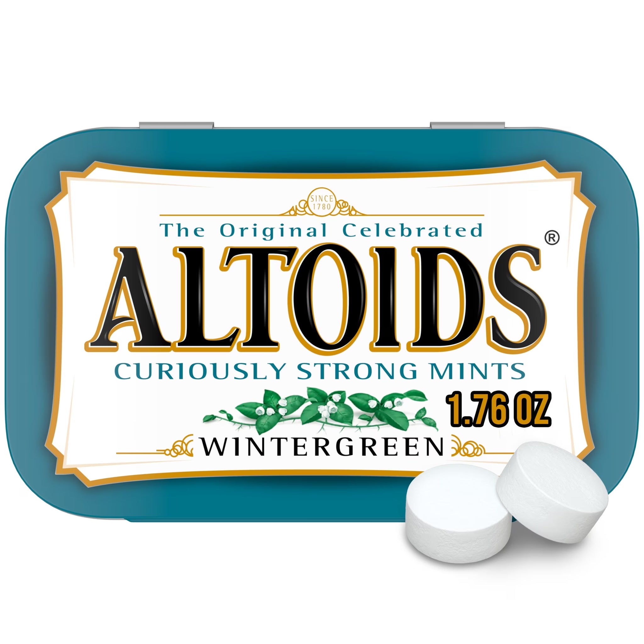 Altoids Wintergreen Breath Mints - 1.76 Oz Tin