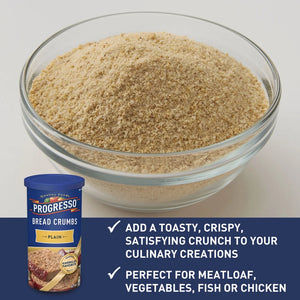 Progresso, Bread Crumbs, Plain, Cooking Ingredient, Canister, 15 Oz
